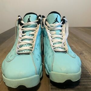 Air Jordan 13 Retro Aqua Light Blue Athletic Shoes Tuquoise Rare colorway